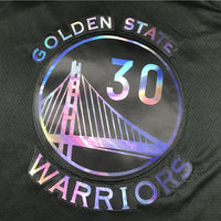 Men's Golden State Warriors Stephen Curry #30 NBA Black Fast Break Replica Jersey1