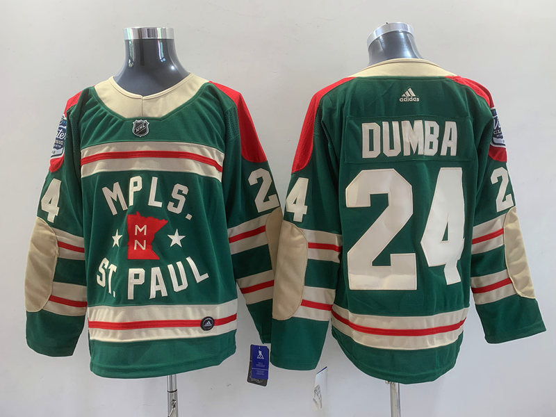 Men's Minnesota Wild Matt Dumba #24 Green Breakaway Player Jersey1