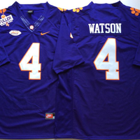 Men's Clemson Tigers Deshaun Watson #4 Purple Game Jersey