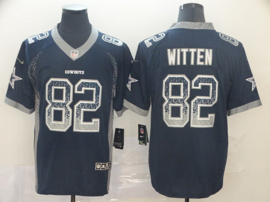 Men's Dallas Cowboys Jason Witten #82 Navy Game Jersey1