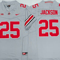 Men's Ohio State Buckeyes Bo Jackson #25 Gray Player Game Jersey