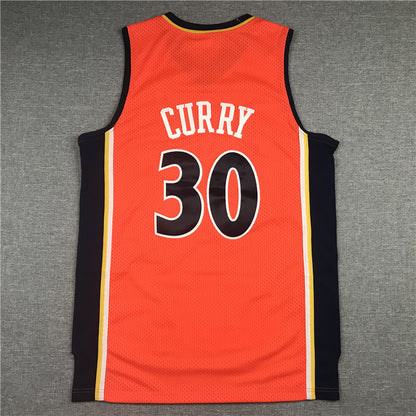 Men's Golden State Warriors Stephen Curry Fanatics Branded Orange Classic Jersey1