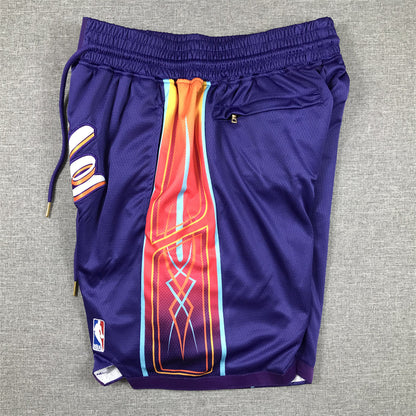 Men's Phoenix Suns Purple 2023/24 Pocket Shorts1 City Edition