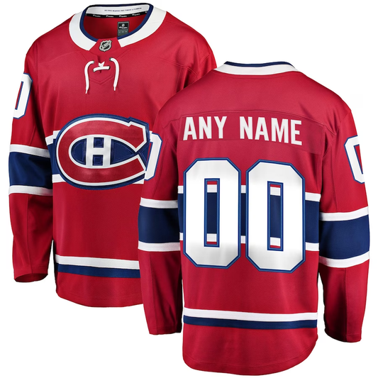 Men's Montreal Canadiens Fanatics Branded Red Custom Jersey1