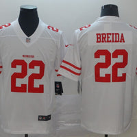 Men's San Francisco 49ers Matt Breida #22 White Game Jersey1
