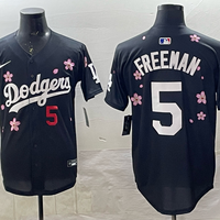 Men's Los Angeles Dodgers Freddie Freeman #5 Black Alternate Limited Jersey