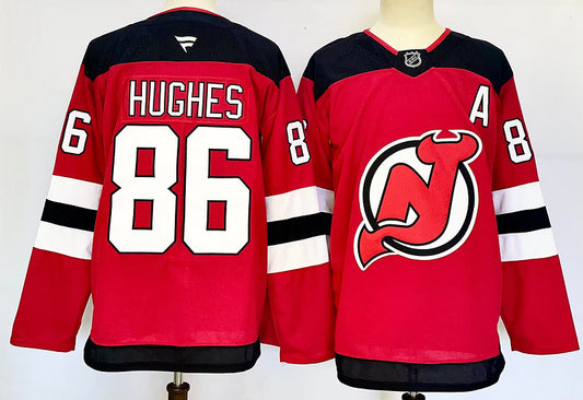 Men's New Jersey Devils Jack Hughes #86 Fanatics Red Breakaway Player Jersey