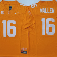 Men's Tennessee Volunteers Morgan Wallen #16 Orange Game Jersey