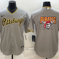 Men's Pittsburgh Pirates Gray Road Authentic Team Jersey1