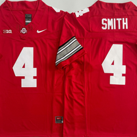 Men's Ohio State Buckeyes Jeremiah Smith #4 Red Player Game Jersey