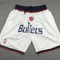 Men's Washington Wizards White Basketball Shorts1