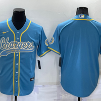 Men's Los Angeles Chargers Powder Blue Blank Jersey1