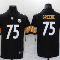 Men's Pittsburgh Steelers Joe Greene #75 Black Game Jersey1
