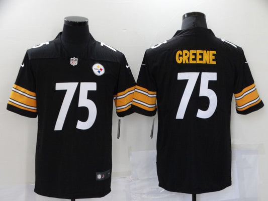 Men's Pittsburgh Steelers Joe Greene #75 Black Game Jersey1