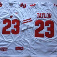 Men's Wisconsin Badgers Jonathan Taylor #23 White Player Game Jersey
