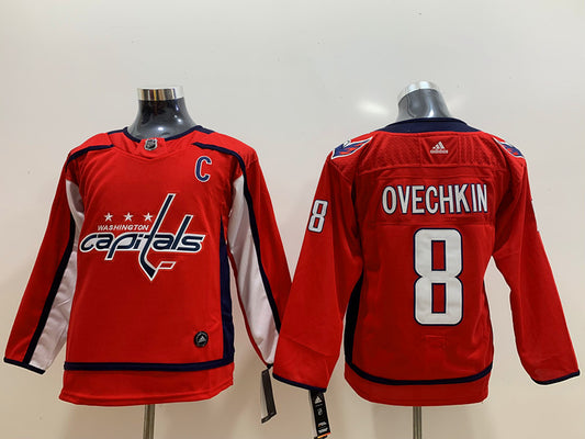 Men's Washington Capitals Alexander Ovechkin #8 Red Player Game Jersey1