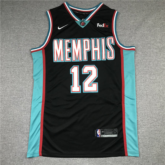 Men's Memphis Grizzlies Ja Morant #12 Black Classics Swingman Jersey1