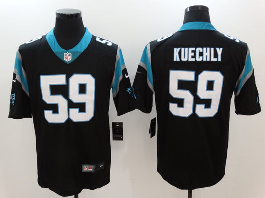 Men's Carolina Panthers Luke Kuechly #59 Black Game Jersey1