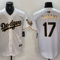 Men's Los Angeles Dodgers Shohei Ohtani White Alternate Game Jersey1