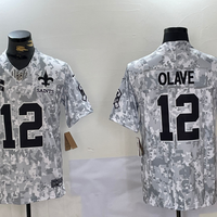 Men's New Orleans Saints Chris Olave #12 Arctic Camo 2024 Salute to Service Limited Jersey1