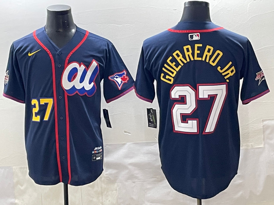 Men's American League Vladimir Guerrero Jr. #27 Navy 2025 All-Star Edition Limited Player Jersey