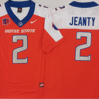 Men's Boise State Broncos Ashton Jeanty #2 Orange Game Jersey