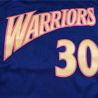 Men's Golden State Warriors Stephen Curry Mitchell & Ness Navy Classics Jersey1