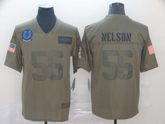Men's Indianapolis Colts Quenton Nelson Brown Game Jersey1