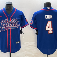 Men's Buffalo Bills James Cook #4 Royal Player Jersey1 Joint Edition