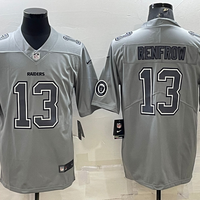 Men's Las Vegas Raiders Hunter Renfrow #13 Gray Atmosphere Fashion Game Jersey1