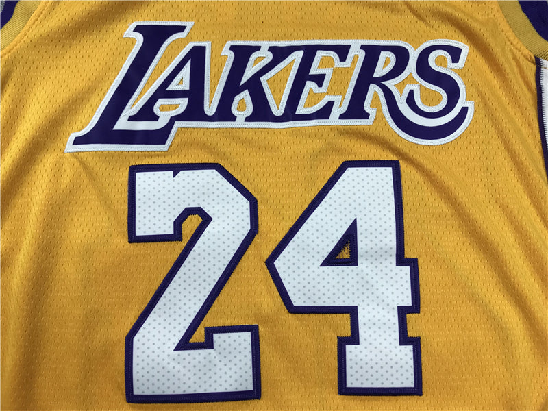 Men's Los Angeles Lakers Kobe Bryant #24 NBA Yellow Jersey1 - Retired Edition