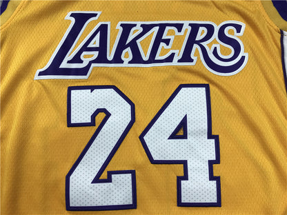 Men's Los Angeles Lakers Kobe Bryant #24 NBA Yellow Jersey1 - Retired Edition