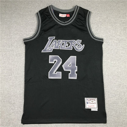 Men's Los Angeles Lakers Kobe Bryant Black Hardwood Classics Swingman Jersey1