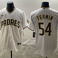 Men's San Diego Padres Freddy Fermin #54 White Home Replica Jersey