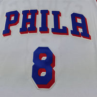 Men's Philadelphia 76ers Paul George #8 White Swingman Jersey1 - Association Edition