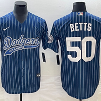 Men's Los Angeles Dodgers Mookie Betts #50 Blue Player Jersey1 Joint Edition