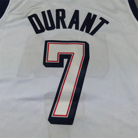 Men's 2024 USA Dream Team Kevin Durant #7 White Authentic Player Jersey