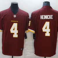 Men's Washington Commanders Taylor Heinicke #4 Red Game Jersey1