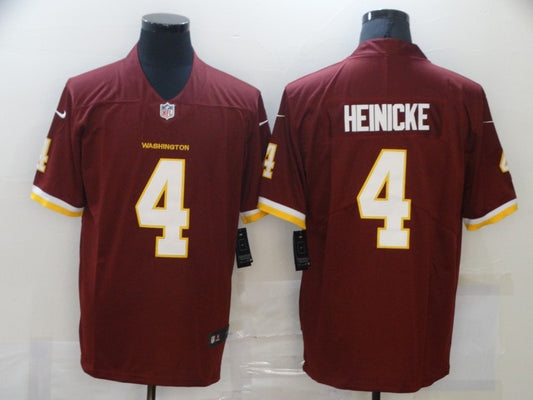 Men's Washington Commanders Taylor Heinicke #4 Red Game Jersey1