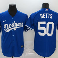 Men's Los Angeles Dodgers Mookie Betts #50 Blue Replica Baseball Jersey1