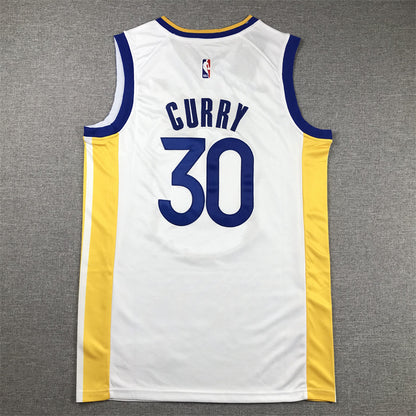 Men's Golden State Warriors Stephen Curry #30 White 2022/23 Swingman Jersey1 - Association Edition