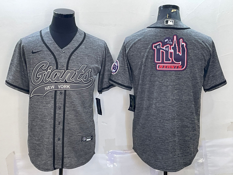 Men's New York Giants Gray Game Jersey1