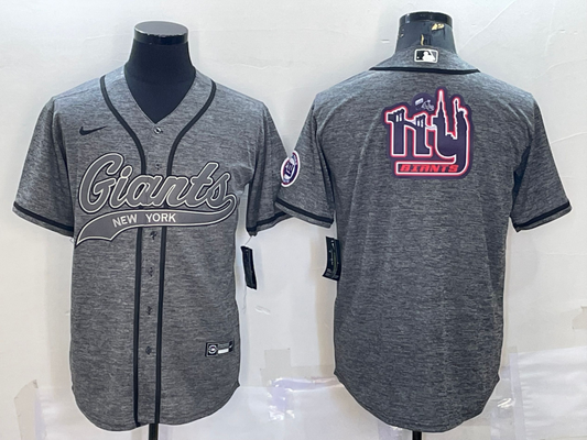 Men's New York Giants Gray Game Jersey1