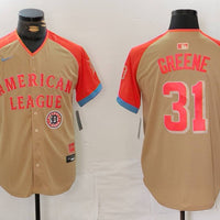 Men's American League Riley Greene #31 Cream 2024 MLB All-Star Game Limited Player Jersey1