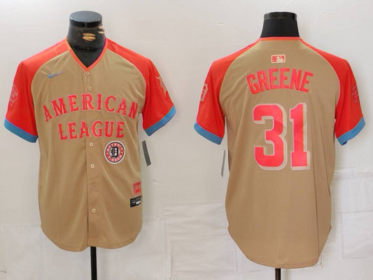 Men's American League Riley Greene #31 Cream 2024 MLB All-Star Game Limited Player Jersey1