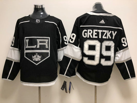 Men's Los Angeles Kings Wayne Gretzky Mitchell #99 Black Home Breakaway Player Jersey1