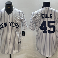 Men's New York Yankees Gerrit Cole #45 White Limited Jersey1