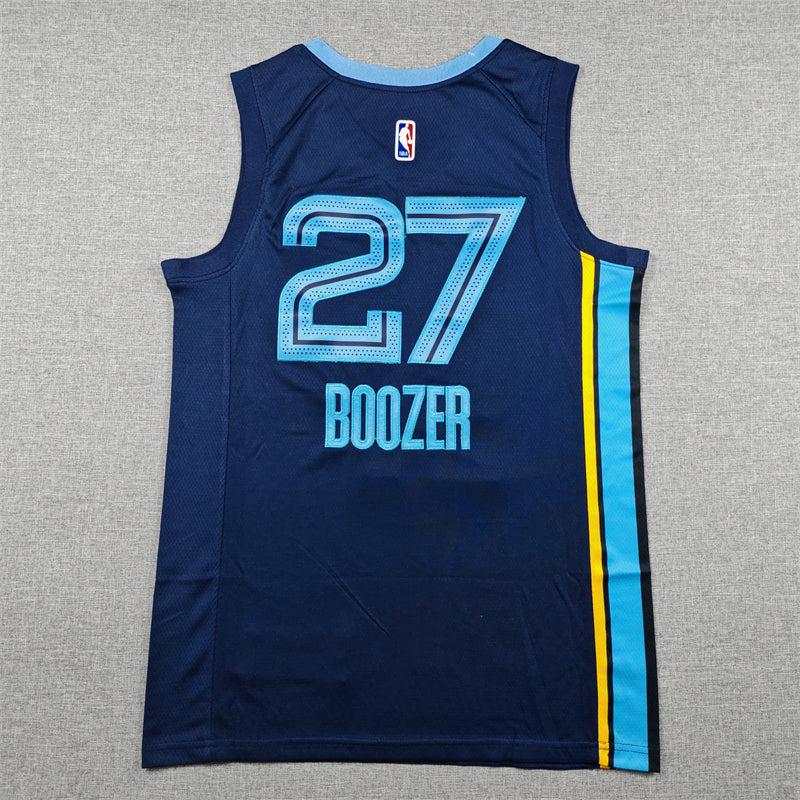 Men's Memphis Grizzlies Cameron Boozer #27 Navy Swingman Jersey - Icon Edition