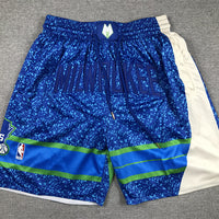 Men's Milwaukee Bucks Blue 2023/24 Pocket Shorts1 City Edition
