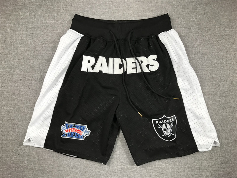 Las Vegas Raiders Black Pocket Shorts